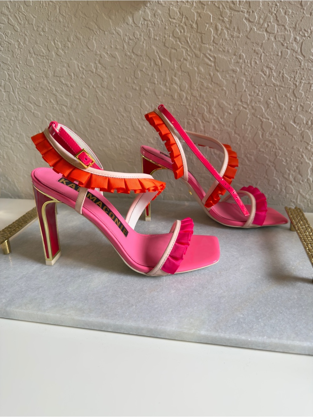 Kat Maconie Anika Multibrights Ruffle Heels EU 38 / US 7